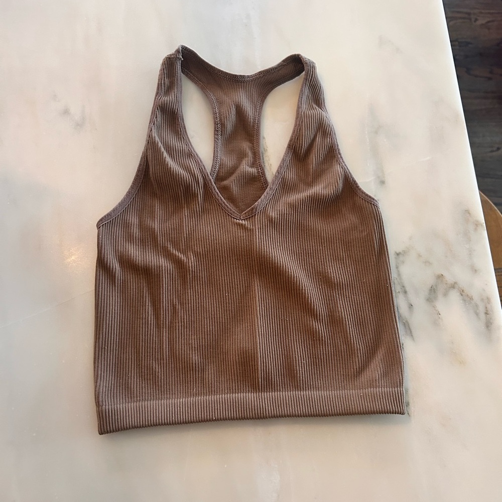 FP Movement by Free People Ribbed Tank - Brown
